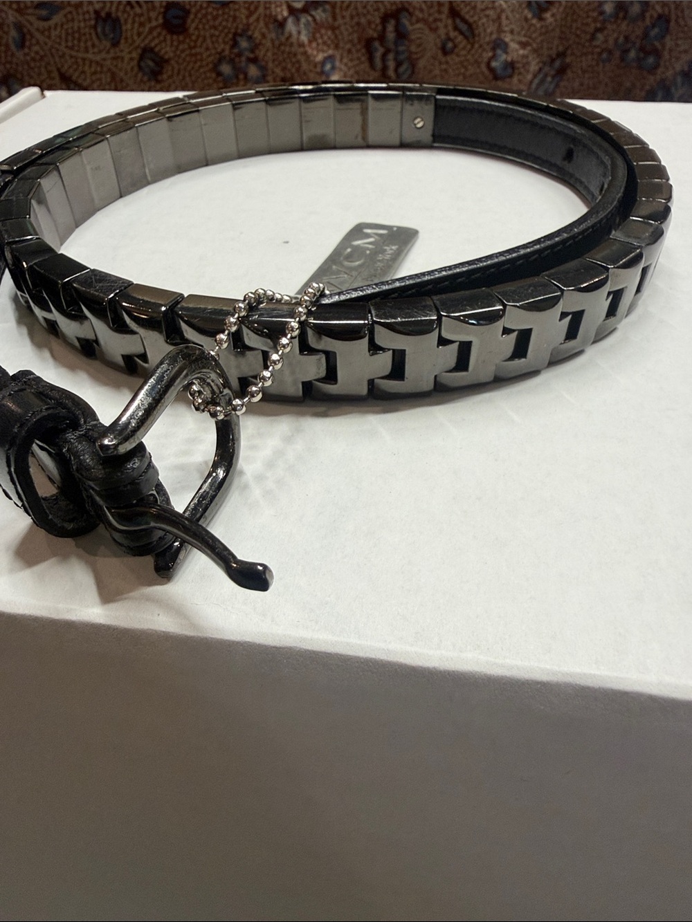 Gunmetal Link Waist Belt for Women